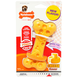 Nylabone Power Chew Juguete Masticable Diseño Hueso Sabor Queso para Perro, Mediano Nylabone Power Chew Juguete Masticable Diseño Hueso Sabor Queso para Perro, Mediano