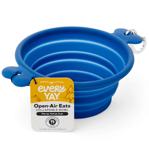 Everyyay Bowl Colapsable de Silicón Color Azul para Perro, Chico Everyyay Bowl Colapsable de Silicón Color Azul para Perro, Chico