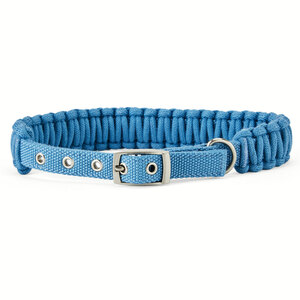 Youly Collar de Cuerda Trenzada Color Azul con Hebilla para Perro, Chico Youly Collar de Cuerda Trenzada Color Azul con Hebilla para Perro, Chico