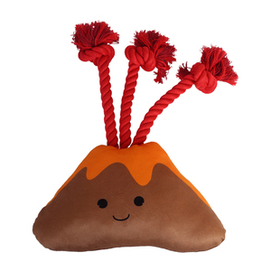 Latipaw Dinosaurs Volcán de Peluche con Cuerda para Perro, Grande Latipaw Dinosaurs Volcán de Peluche con Cuerda para Perro, Grande